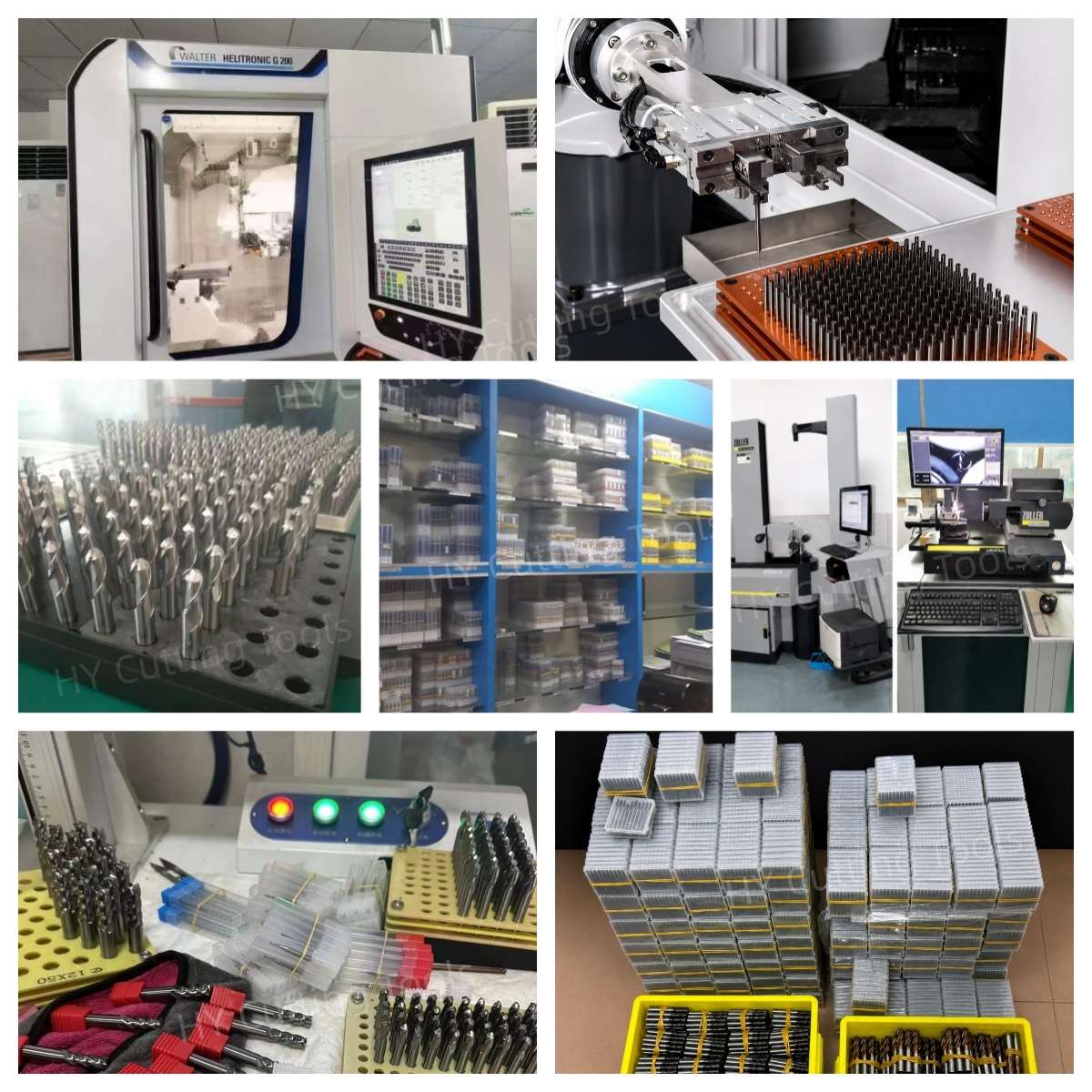 Production quality control to shipment hy cutting tools