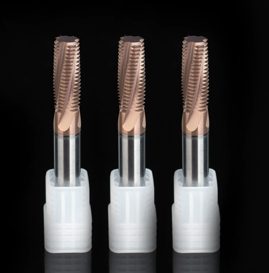 Solid Carbide BSP G and BSPT Rc Pipe Thread Mills real photo