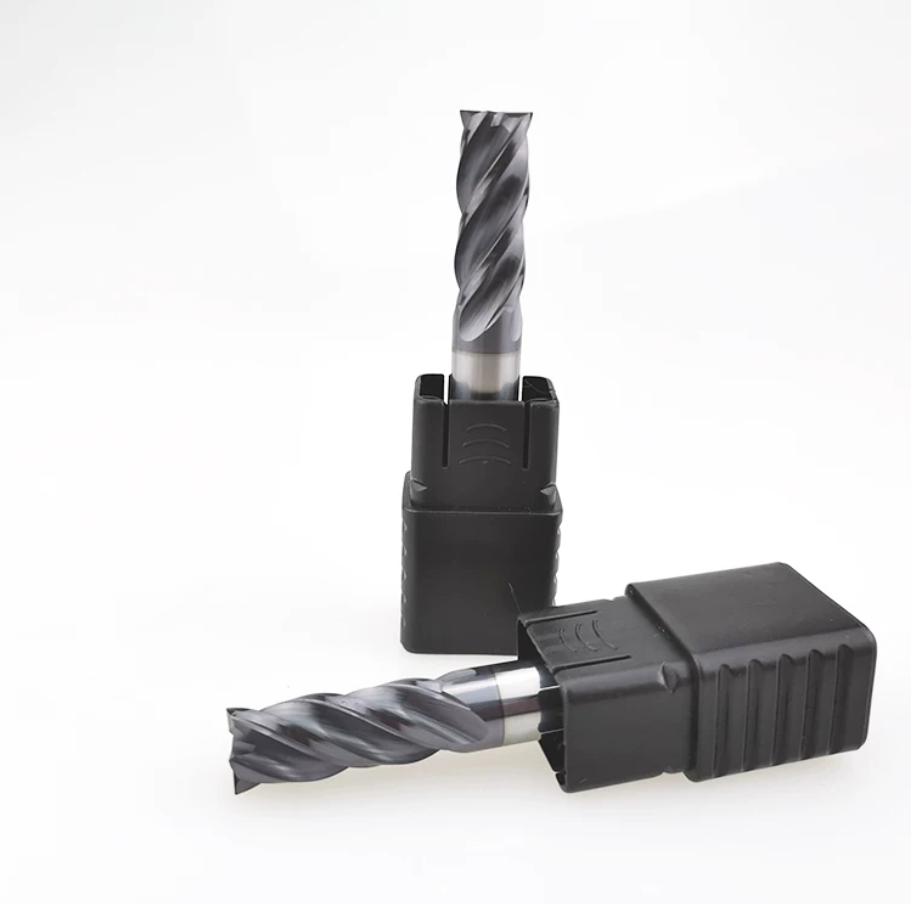 Solid Carbide End Mills for Stainless Steel 2pcs