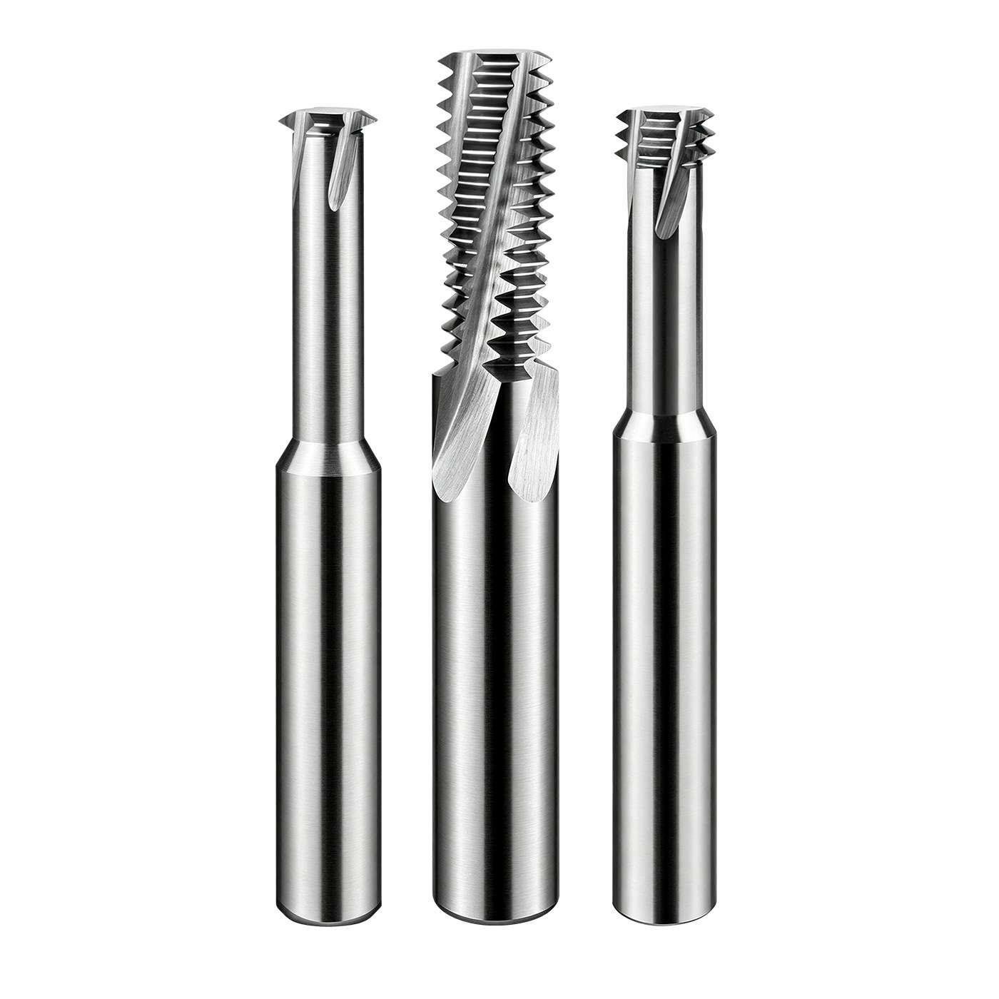 Solid Carbide NPT and NPTF Full-Profile Thread Mills for aluminum