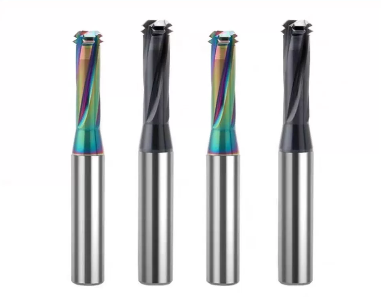 Solid Carbide No-Pilot-Hole Thread Mill for Combined Hole Making and Thread Milling photo3