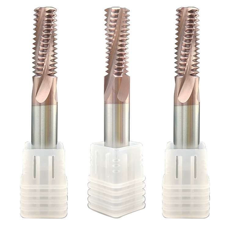 Full-profile solid carbide thread mill for UNC and UNF internal threads