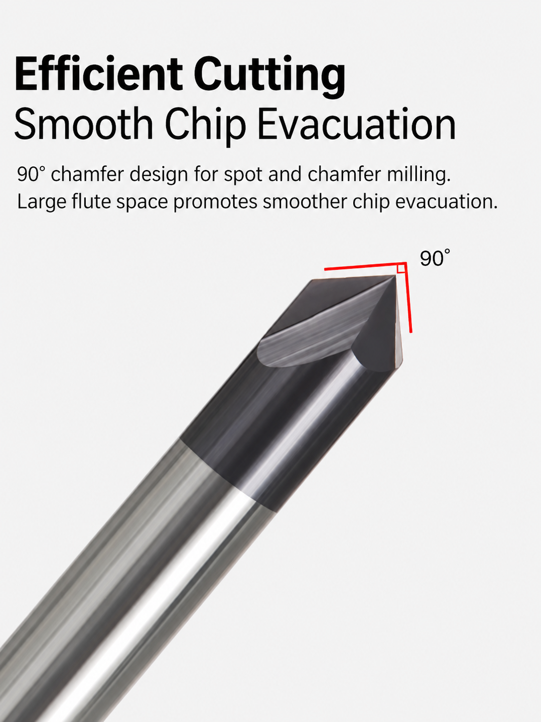 carbide chamfer end mill for steel details chip evacuation