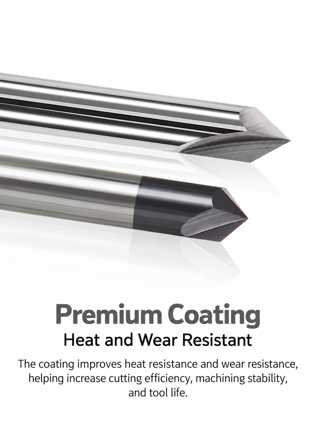 carbide chamfer end mill for steel details coating