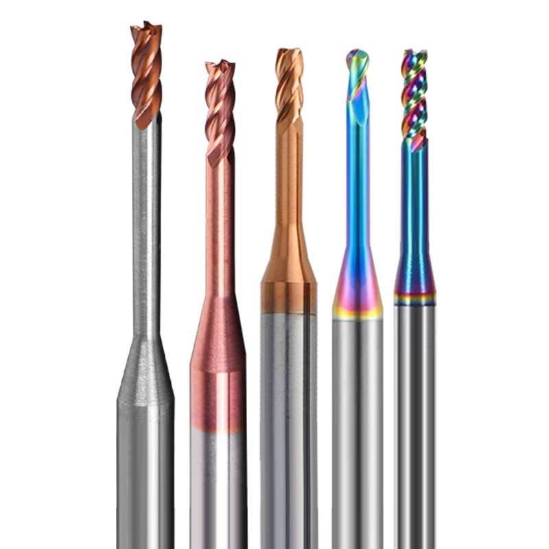 carbide long neck end mill series 2 4 flutes