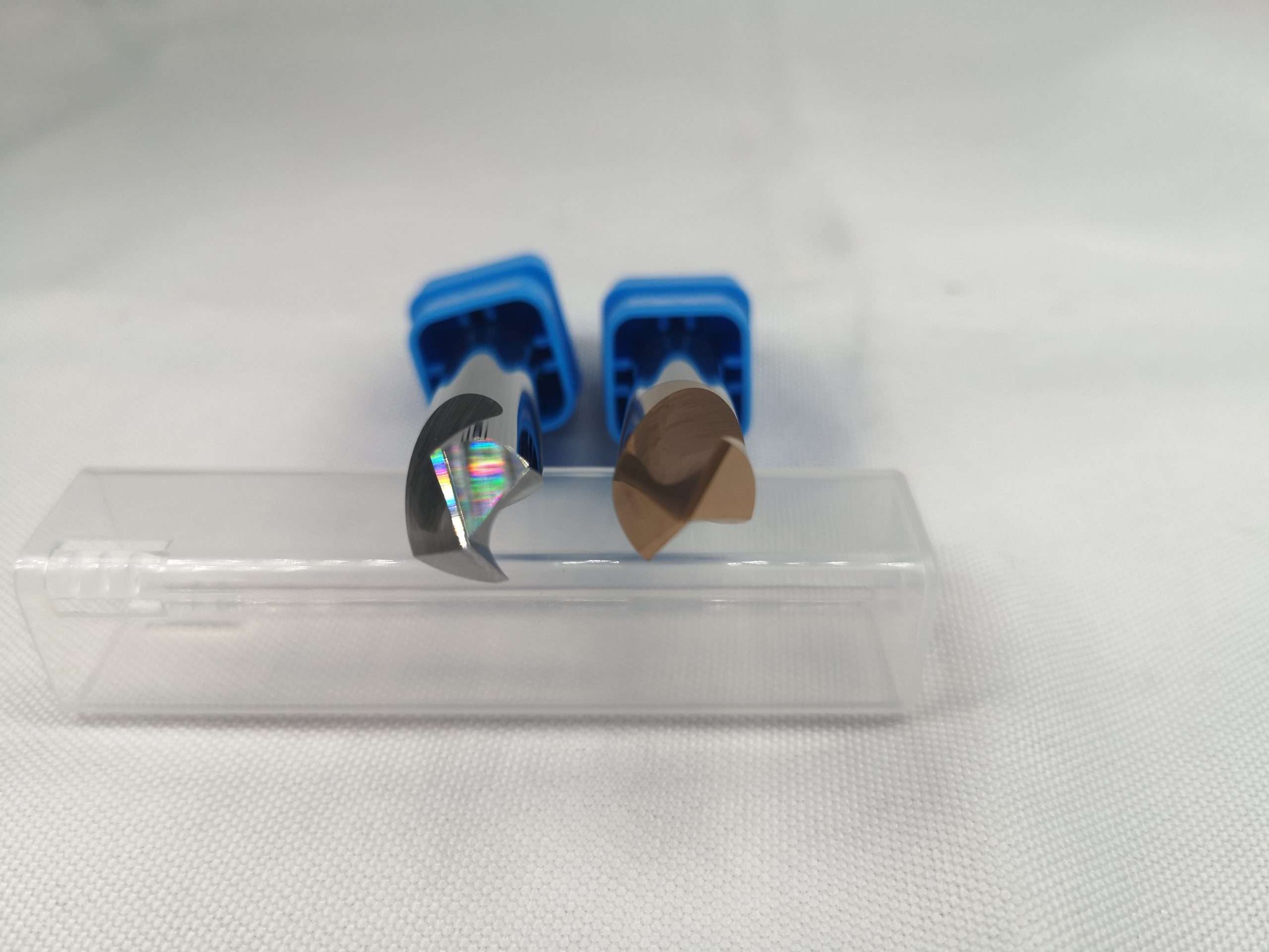 chamfer spot end mill tip edge detail