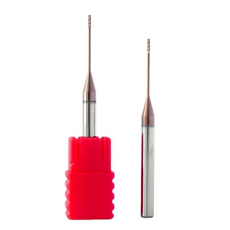 Precision-ground cutting edge of a solid carbide micro end mill