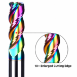 Balanced Core & Flute Geometry aluminum corner end mill